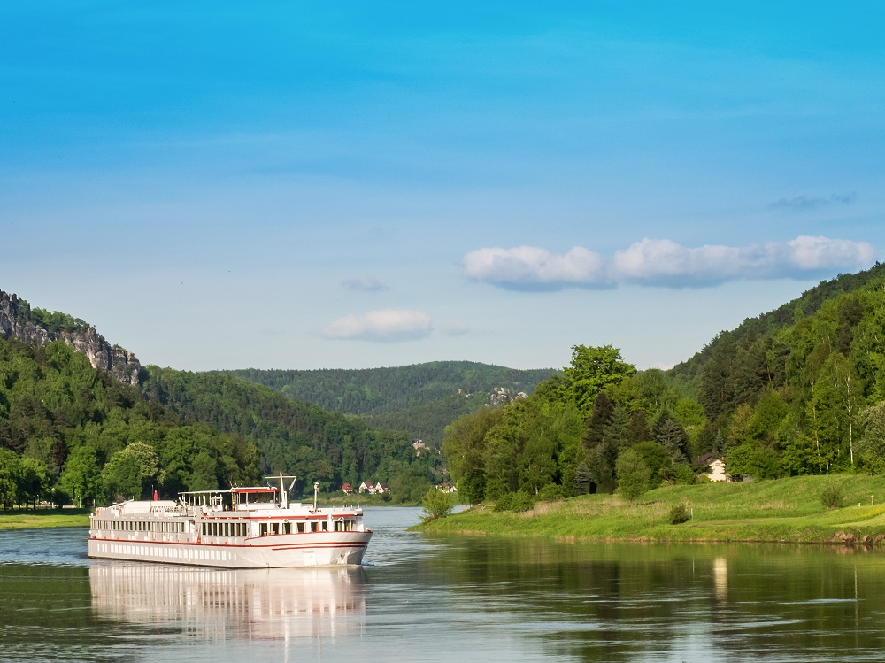 Ballonfahrt an der Elbe